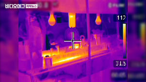 100도 열기 토하는 일터…열화상 카메라로 본 '삶의 현장'