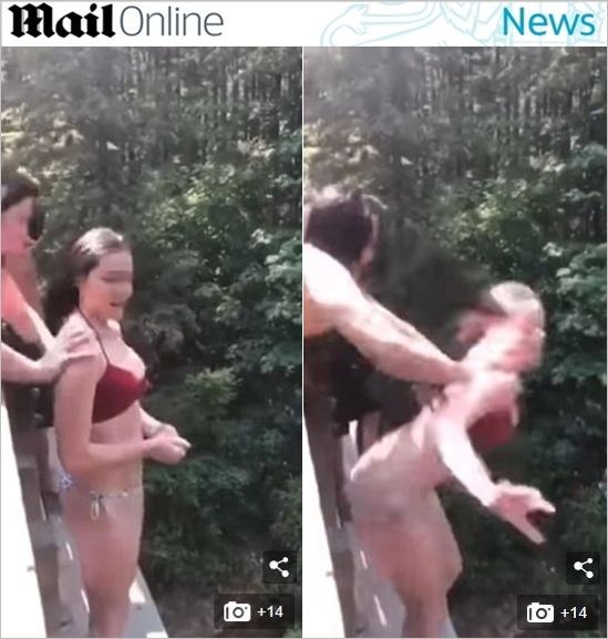 다이빙 준비하는 친구 뒤에서 밀어버린 10대…'위험한 장난'