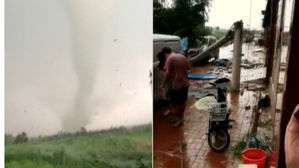 [영상] 마을 휩쓸고 간 토네이도&hellip;전신주 꺾이고 유리 지붕 '흔들'