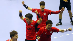 남자 핸드볼, 한일전 승리로 동메달