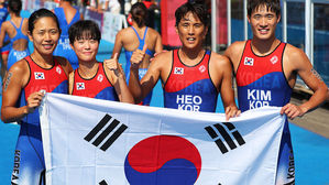 한국, 대회 마지막 경기 트라이애슬론서 은메달