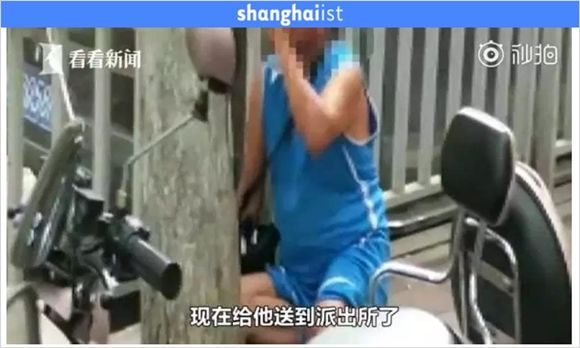 스쿠터 훔치다 걸린 남자의 황당한 행동