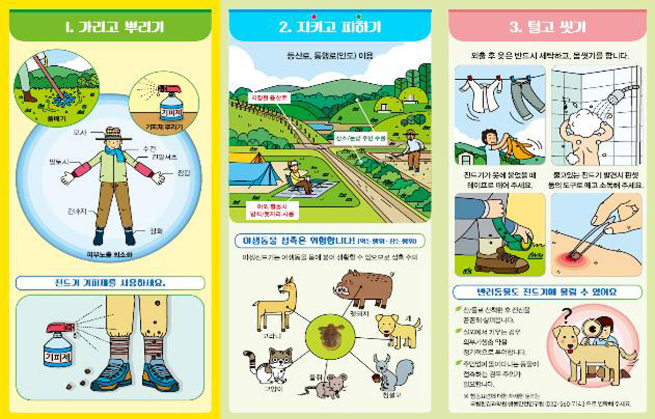 성묘철 앞두고 야생진드기 매개질병 주의…예방수칙 안내서 배포