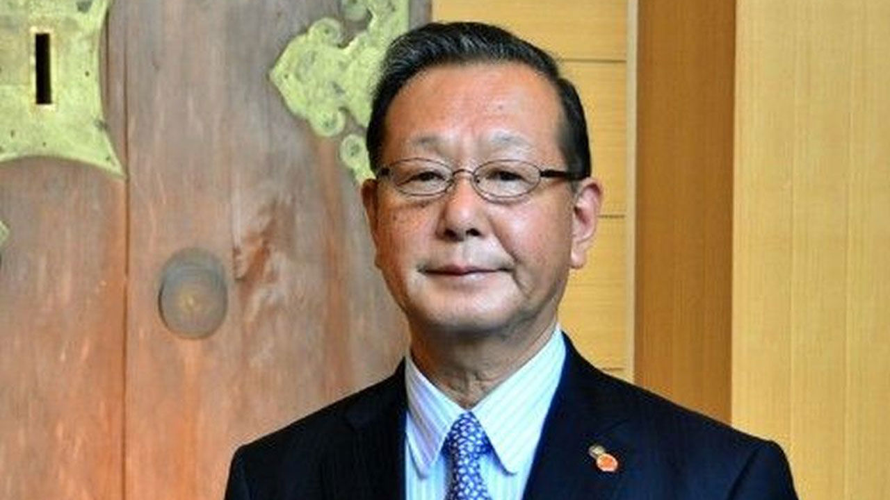 사임한 야스쿠니 신사의 구우지(宮司) 고호리 쿠니오