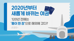 [리포트+] 2020년부터 새롭게 바뀌는 여권…120년 전에는 '종이 한 장'으로 해외에 갔다?