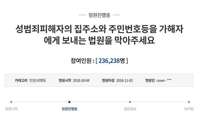 성범죄 국민청원