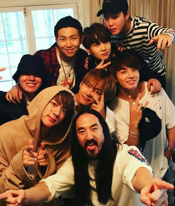 BTS, Steve Aoki
