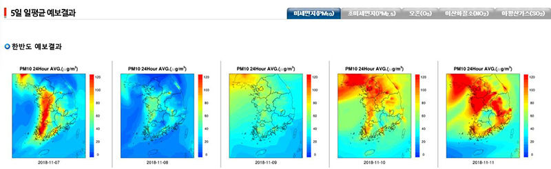 미세먼지 주말예보