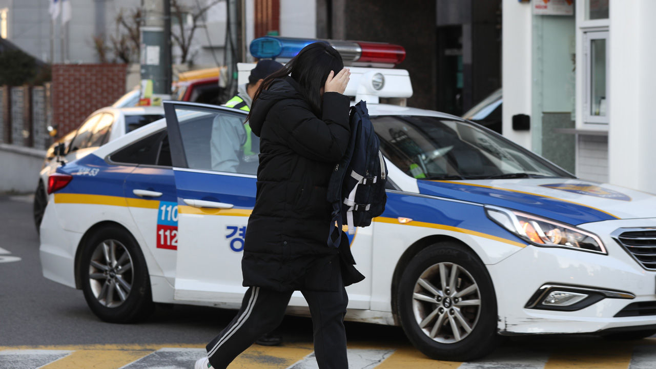 수능 지각 경찰차 (사진=연합뉴스)