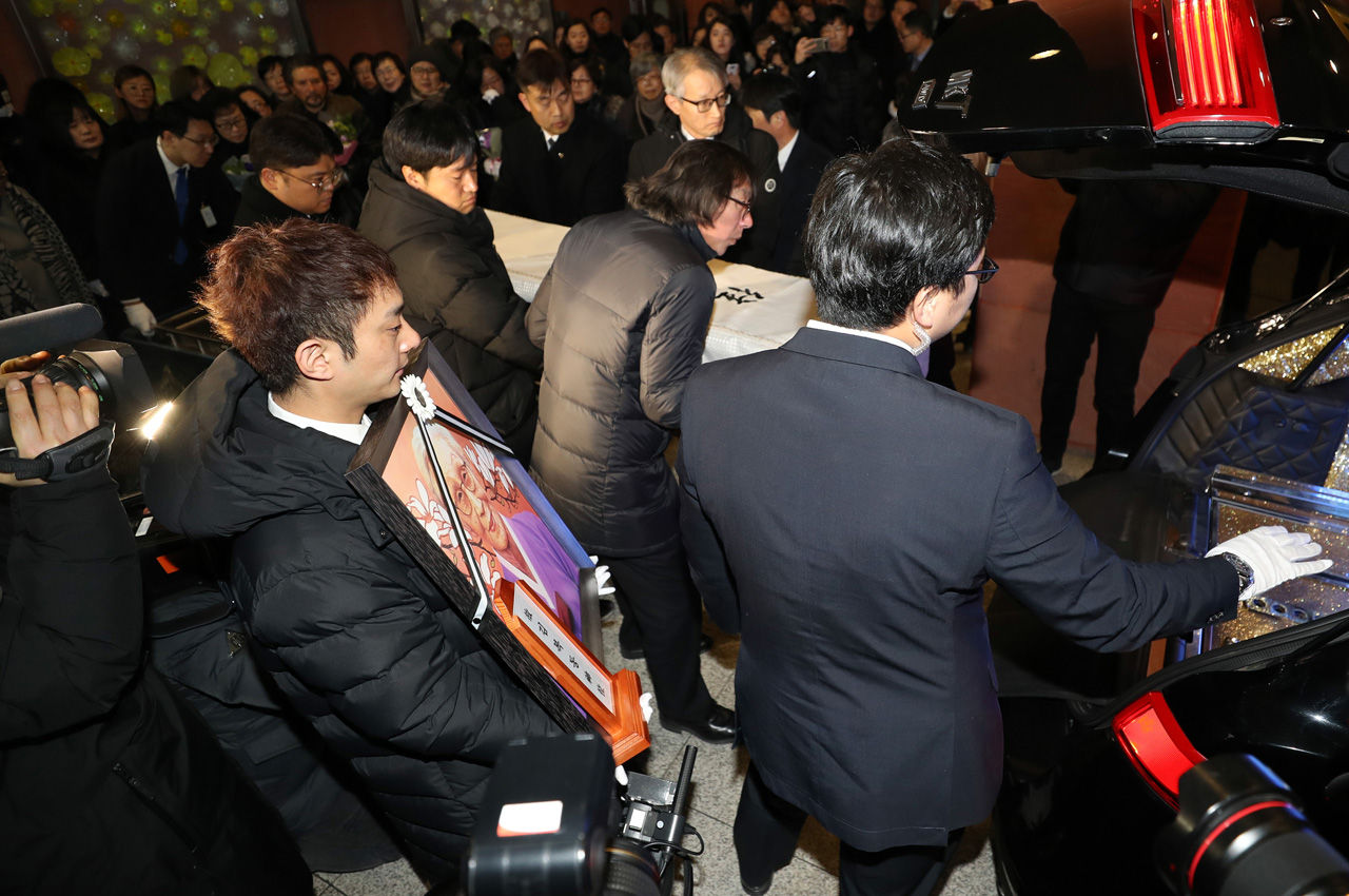 故 김복동 할머니 발인식(사진=연합뉴스)