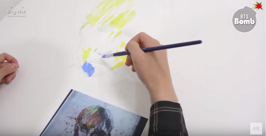 소문난 '금손' 방탄소년단 정국의 그림 그리는 영상 '화제'