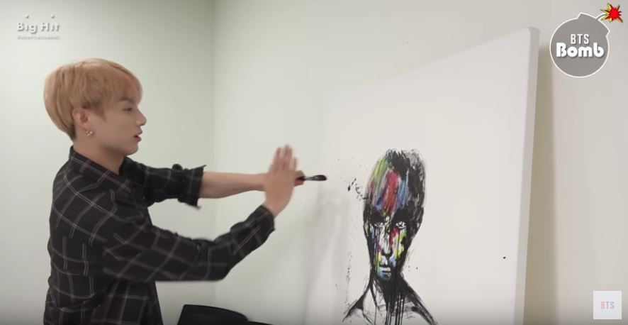 소문난 '금손' 방탄소년단 정국의 그림 그리는 영상 '화제'