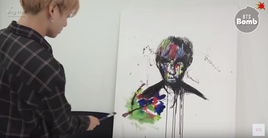 소문난 '금손' 방탄소년단 정국의 그림 그리는 영상 '화제'
