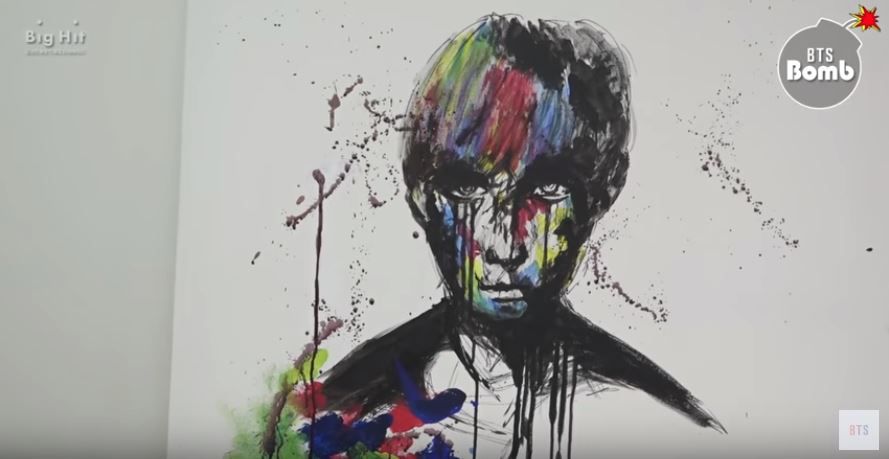 소문난 '금손' 방탄소년단 정국의 그림 그리는 영상 '화제'