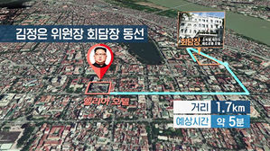 김정은 위원장 이동 예상경로