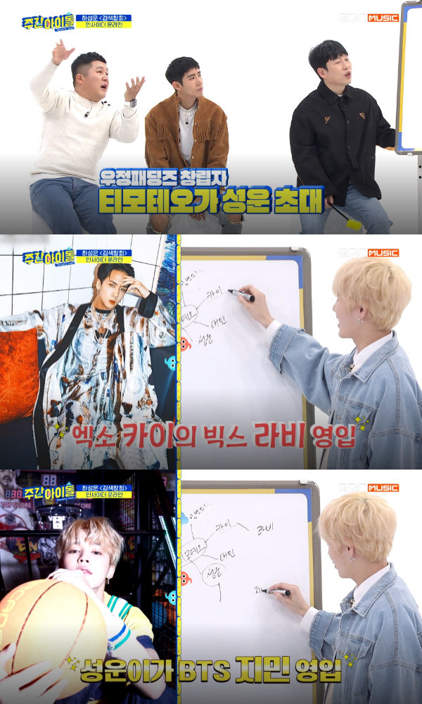 Weekly Idol hosts & guest