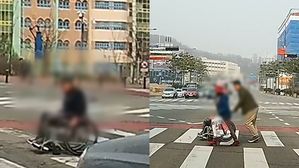휠체어 할아버지