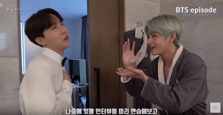 '그래미어워즈' 참석 전 RM에게 속성 영어 강의받는 '방탄소년단' 멤버들…인간미 뿜뿜