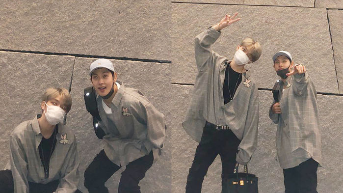 Kim Jae Joong & Yim Siwan Hang Out Together with a Cute Matching Look
