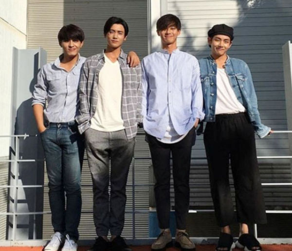 Park Hyung Sik, Park Seo Jun, and V