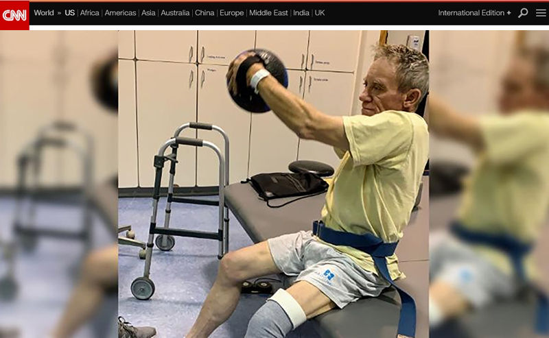 농기계에 낀 다리 스스로 절단해 목숨 건진 남성(사진=CNN 홈페이지 캡처)