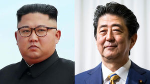 북일 정상, 김정은 위원장과 아베 신조 총리 (사진=게티이미지코리아)
