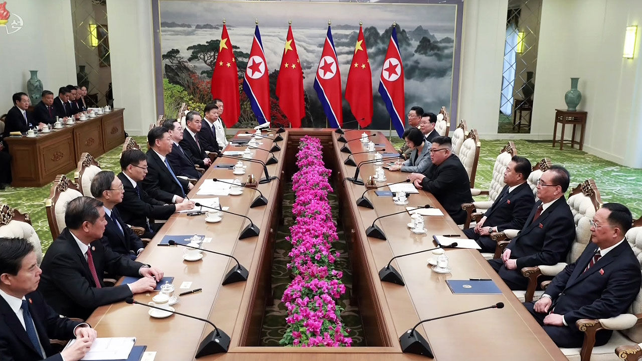 평양에서 열린 북중정상회담 (사진=조선중앙통신, 연합뉴스)
