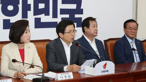 최고위원-중진의원 연석회의에서 발언하는 황교안 대표 (사진=연합뉴스)