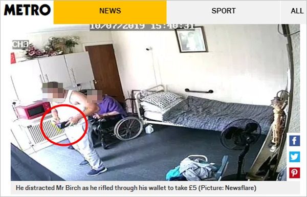 몸 불편한 노인 상대로 '지갑 턴' 파렴치한