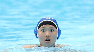 '골이라니!'…중2 수구 막내, 너무 놀란 표정 '깜찍'