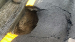 서울 상도동 도로서 가로&middot;세로 1ｍ 포트홀 발생