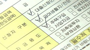 대출신청서 (사진=연합뉴스 TV 제공, 연합뉴스)