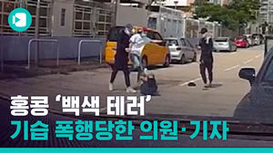 기습 폭행당한 야당 의원&middot;기자&hellip;홍콩서 또 '백색 테러'