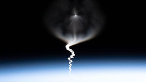 ISS서 교대 우주인 3명 태운 소유스 MS-15 발사 장면 촬영 (사진=NASA/크리스티나 코치 제공, 연합뉴스)