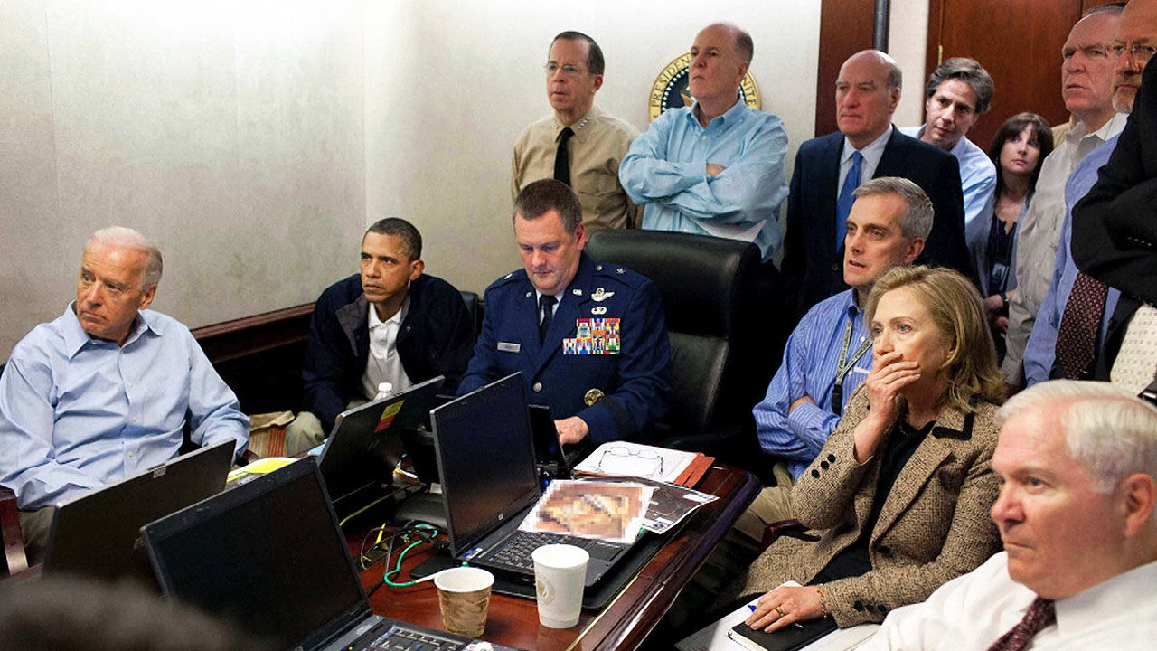 오바마 전 미국 대통룡 상황실
