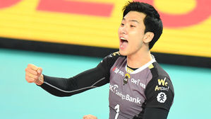 도드람 2019-2020 V 리그 1라운드 남자부 MVP 송명근 선수 (사진=한국배구연맹 제공, 연합뉴스)