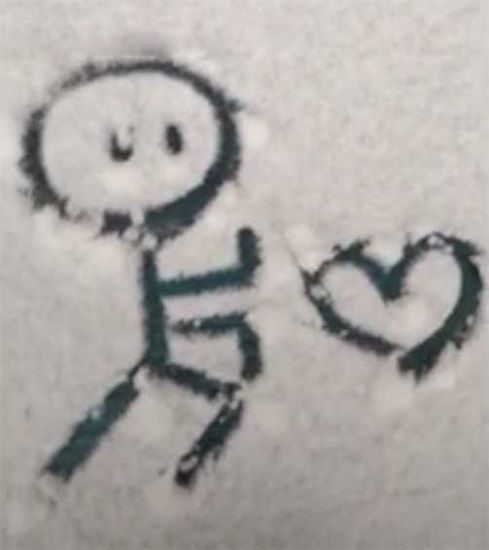 '눈 위에 글씨 써드립니다