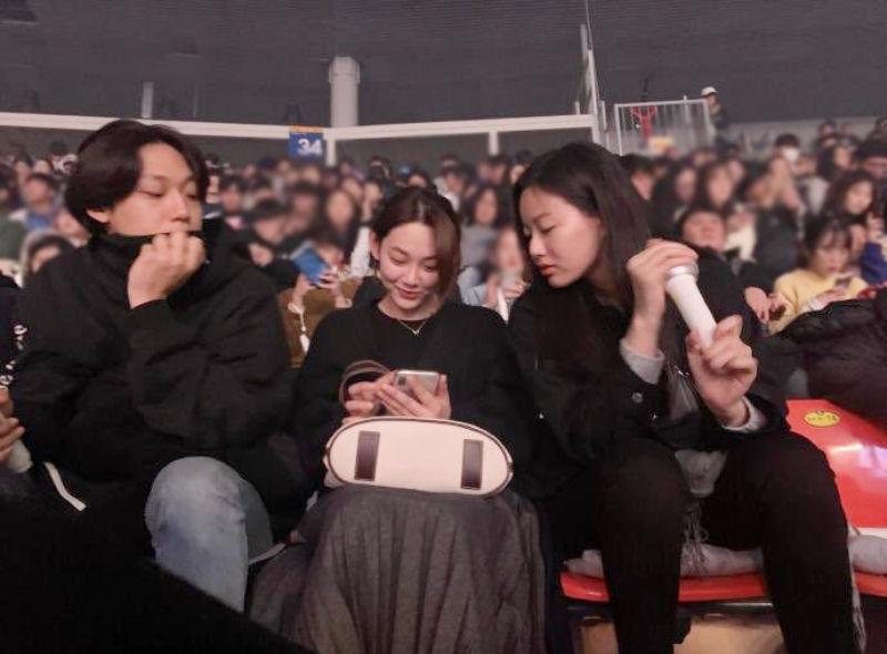 Stars at IU's concert
