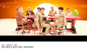 방탄소년단 '아이돌' 뮤직비디오, 유튜브 6억 뷰 돌파 (사진=빅히트엔터테인먼트 제공, 연합뉴스)
