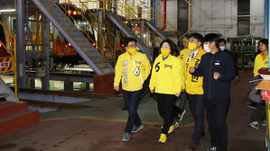 정의당 심상정 경기 고양 지축차량기지 방문