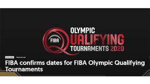 2020 도쿄올림픽 남자농구 최종예선 일정을 확정해 발표한 국제농구연맹(FIBA) (사진=FIBA 홈페이지, 연합뉴스)
