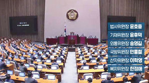 국회 6개 상임위 위원장 선출