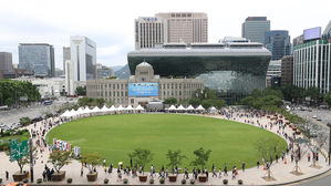 서울광장에 마련된 고 박원순 서울시장 분향소