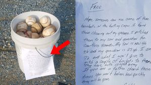 '보물' 야구공 공짜로 뿌린 할아버지&hellip;누리꾼 울린 편지 내용은