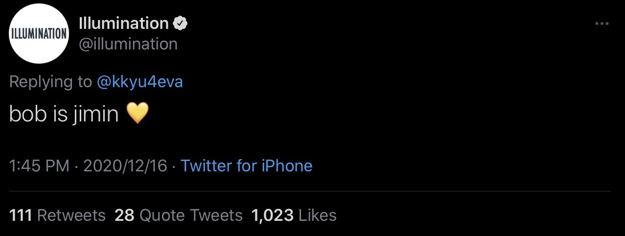 The Minions' Official Twitter Reacts to BTS JIMIN's Recent Outfit