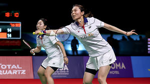 배드민턴 여자복식 김소영-공희용 (사진=태국배드민턴협회, AFP, 연합뉴스)