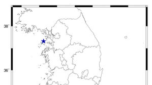 인천 옹진군 해역서 2.1 규모 지진 발생