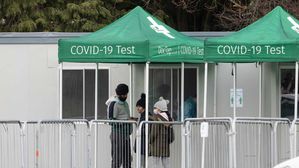 영국 런던 코로나19 검사소