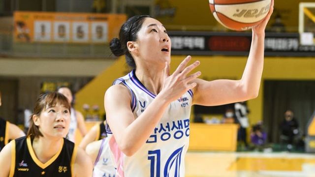 삼성생명 김한비의 슈팅 모습 (사진=WKBL 제공, 연합뉴스)