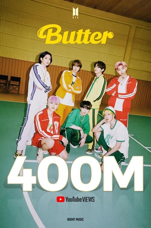 '버터'(Butter) 뮤직비디오 4억 뷰 (사진=빅히트뮤직 제공, 연합뉴스)